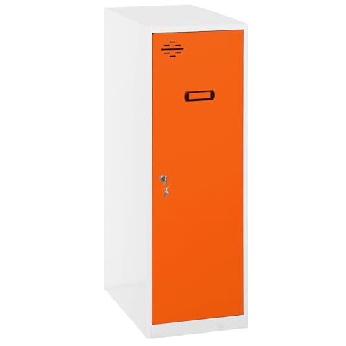 SimonRack Schließfach, Metall, Weiß/orange, 915x400x500 von Simonrack