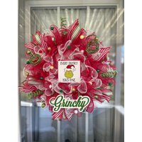 Rot, Weiß Und Grün Der Grüne Weihnachtsmonster Mesh-Weihnachtskranz Rot, Weiß Und Grün Der Grüne Weihnachtsmonster Mesh-Weihnachtskranz von SimonSaysCraftDesign