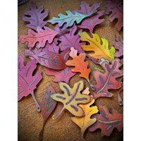 Herbstblätter Ahorn Blatt Eichenblatt von SimoneWilsonArt