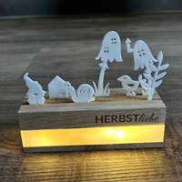 Lichtleiste "Herbstliebe"/Klötzchen Herbst Led Deko Geschenk Geburtstag Wohnzimmer Lichtleiste "Herbstliebe"/Klötzchen Herbst Led Deko Geschenk Geburtstag Wohnzimmer von Simoneys
