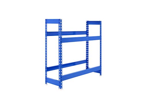 Simonrack Getränkekistenregal 1000 x 1010 x 300 mm, 2 Ebenen, 100 kg Tragkraft/Ebene, BLAU, 1000x1000x300 mm, 8435104962411 von Simonrack