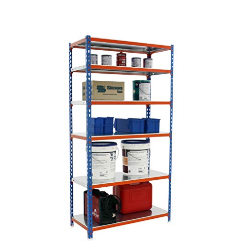 Metallregal Simmonclick Mini 6/500 2500 Blau/Orange/Galva von Simon Rack
