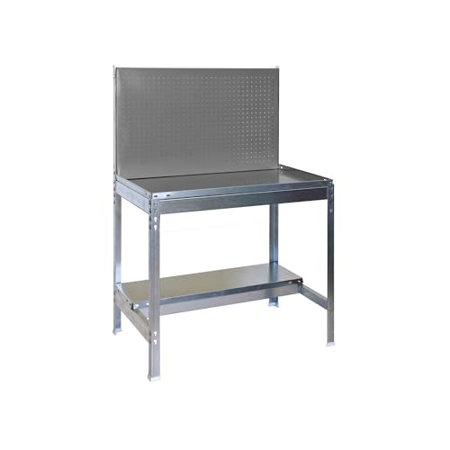 Simmongarden BT2 Werkbank mit Rädern, 900 x 400 cm, Grau/Galva Simmongarden BT2 Werkbank mit Rädern, 900 x 400 cm, Grau/Galva von Simon Rack