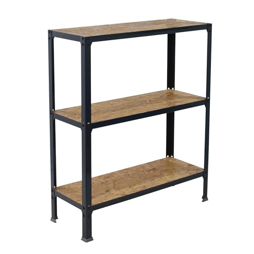 SimonRack Simonhome Metallregal, ohne Schrauben, Click Wood Plus 3/300, Anthrazit/OSB von Simon Rack