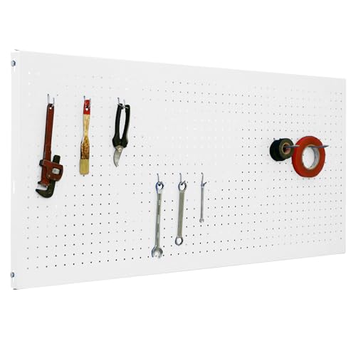 Panelclick-Set, 1200 x 400 cm, Weiß + 8 Haken von Simonrack