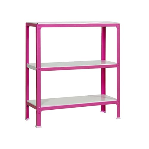 SimonHomeClick Metallregal, schraubenlos, 3 Böden, hohe Tragkraft 150 kg, 900 x 800 x 300 mm, Regal für Wohnzimmer, Badezimmer, Küche, Rosa/Weiß SimonHomeClick Metallregal, schraubenlos, 3 Böden, hohe Tragkraft 150 kg, 900 x 800 x 300 mm, Regal für Wohnzimmer, Badezimmer, Küche, Rosa/Weiß von Simon Rack