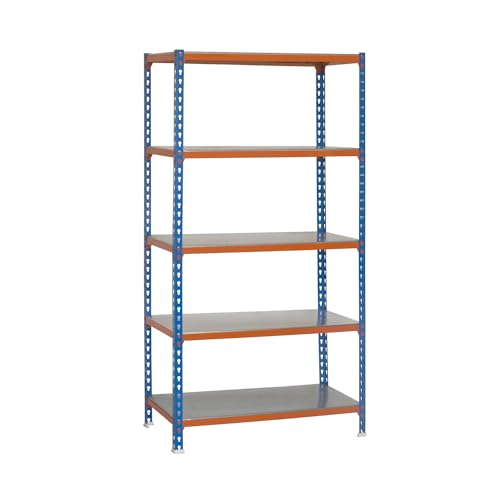 Simonrack SIMONCLICK SUPERPLUS Metallregal ohne Schrauben 5/300 Blau/Orange/Galva von Simonrack