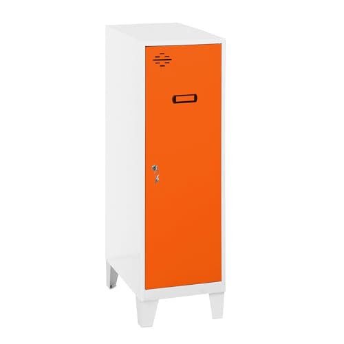 Simonrack Schließfach, Metall, Weiß/orange, 1015x400x500 von Simonrack