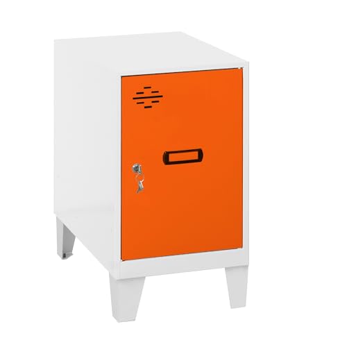 Simonrack Schließfach, Metall, Weiß/orange, 575x400x500 von Simonrack