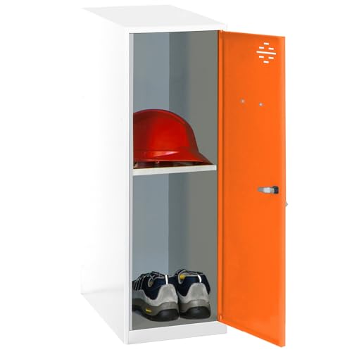 Simonrack Schließfach, Metall, Weiß/orange, 915x300x500 von Simonrack