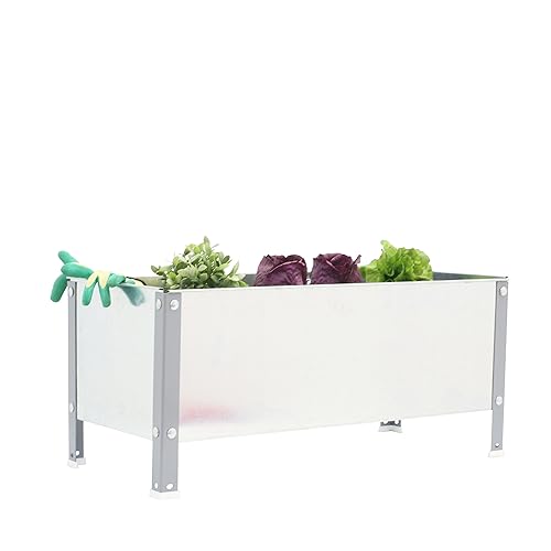 Simonrack Urban Garden Blumenbeet, Grau/verzinkt 410 x 1200 x 400 mm – Gemüsegärten – Metalltopf 150 kg von Simonrack