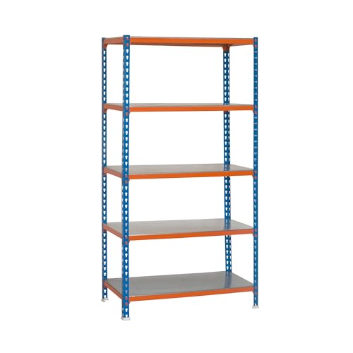 simonrack Simonclick SUPERPLUS 5/400-Set Regal blau/orange/verzinkt, von Simon Rack