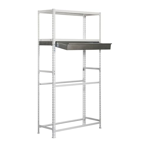 simonrack simongarage Box megaplus 4/400-Set Regal weiß von Simon Rack