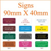 Graviertes Türschild 90mm X 40mm Viele Farben Erhältlich von SimonsGifts4u
