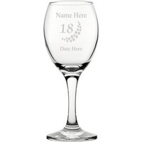 Personalisierte Gravierte Geburtstag Design Weinglas 11Oz | 31Cl 18 21 30 40 50 60 70 80 90 Mit Sternen von SimonsGifts4u