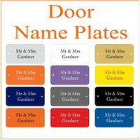 Personalisiertes Graviertes Tür-Namensschild-Zeichen 100mm X 50mm Viele Farben Verfügbar Dp10 von SimonsGifts4u