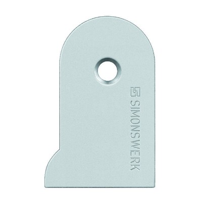 Abdeckplatten-Set TECTUS A8 Radius,edelstahloptik von Simonswerk