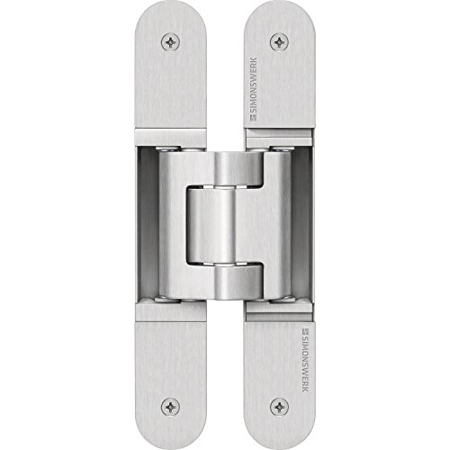 Simonswerk 5 400687 5 400611 0 12602 Türband TECTUS TE 540 3D, verdeckt für Stumpfe Türen, Edelstahl-Effekt, 1 Stück von Simonswerk