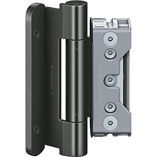 Simonswerk 5 080823 0 10785 Türband BAKA Protect 4010 3D FD MSTS Stiftsicherung, 1Satz=3Stk schwarz, Stahl RAL 9005 Tiefschwarz von Simonswerk