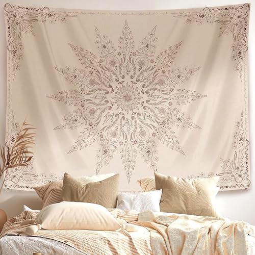 Simpkeely Mandala Blumen Tapisserie, Ästhetische Boho Wanddekoration mit Blume, Medaillon Boho Kunst Druck Wandteppiche für Schlafzimmer und Wohnzimmer - 150 x 200cm Simpkeely Mandala Blumen Tapisserie, Ästhetische Boho Wanddekoration mit Blume, Medaillon Boho Kunst Druck Wandteppiche für Schlafzimmer und Wohnzimmer - 150 x 200cm von Simpkeely
