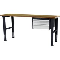 Simplaflex Arbeitstisch, BxH: 200 x 106 cm, Stahlblech - bunt von Simplaflex