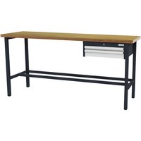 Simplaflex Arbeitstisch, BxH: 200 x 96 cm, Stahlblech - bunt von Simplaflex