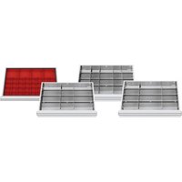 Simplaflex Fächer-Einteilung, BxT: 600 x 450 mm, Metall - bunt von Simplaflex