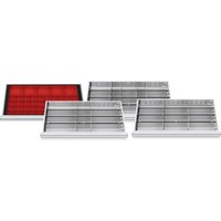Simplaflex Fächer-Einteilung, BxT: 800 x 450 mm, Metall - bunt von Simplaflex