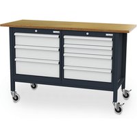 Simplaflex Kastenwerkbank, BxH: 150 x 96 cm, Stahlblech - bunt von Simplaflex