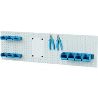 Simplaflex Lochwand, BxH: 150 x 45 cm, Stahlblech - grau von Simplaflex