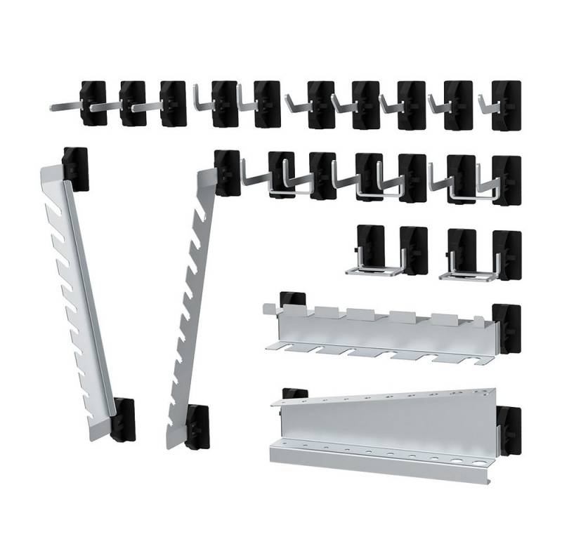 Simplaflex Lochwand SimplaClip Hakensortiment 18-teilig, (Set, 18-tlg) von Simplaflex