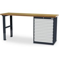 Simplaflex Reihenwerkbank, BxH: 200 x 96 cm, Stahlblech - bunt von Simplaflex