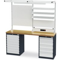 Simplaflex Reihenwerkbank, BxH: 200 x 96 cm, Stahlblech - bunt von Simplaflex