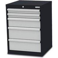 Simplaflex Schubladenschrank, BxHxT: 60 x 82 x 57,5 cm - grau von Simplaflex