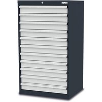 Simplaflex Schubladenschrank, BxHxT: 70 x 122 x 57,5 cm - grau von Simplaflex