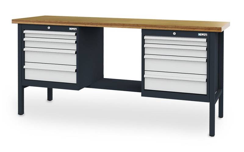 Simplaflex Werkbank Simplaflex Kastenwerkbank mit 8 Schubladen von Simplaflex