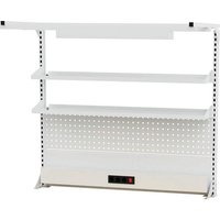 Simplaflex Werkbankaufbau, BxH: 200 x 125 cm, Stahlblech - bunt von Simplaflex