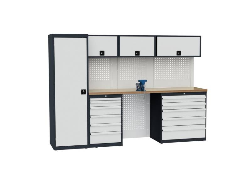 Simplaflex Werkstatt-Set Simplaflex Werkstatt Set - BxTxH: 2800 x 600 x 1950 mm, BxTxH: 280 x 60 x 195 cm von Simplaflex