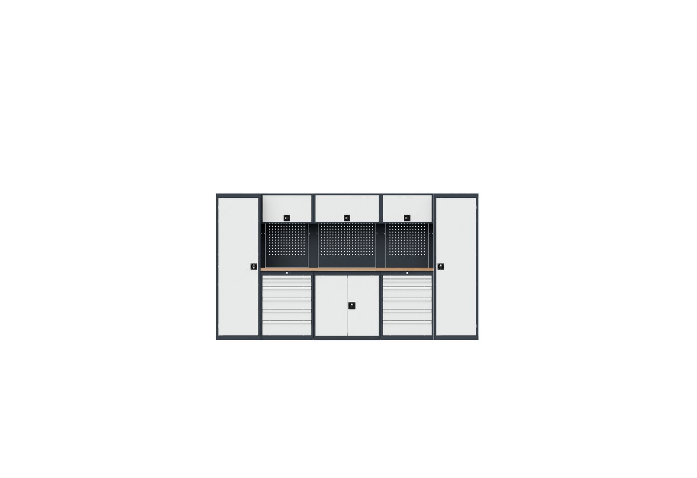 Simplaflex Werkstatt-Set Simplaflex Werkstatt Set - BxTxH: 3300 x 600 x 1950 mm, BxTxH: 330 x 60 x 195 cm Simplaflex Werkstatt-Set Simplaflex Werkstatt Set - BxTxH: 3300 x 600 x 1950 mm, BxTxH: 330 x 60 x 195 cm von Simplaflex
