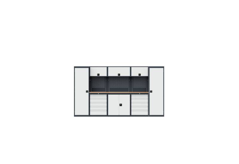 Simplaflex Werkstatt-Set Simplaflex Werkstatt Set - BxTxH: 3300 x 600 x 1950 mm, BxTxH: 330 x 60 x 195 cm von Simplaflex