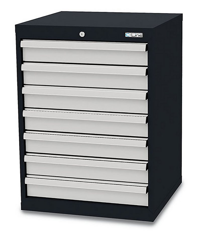 Simplaflex Werkzeugschrank Simplaflex Schubladenschrank, 7 Schubladen, BxTxH 600x575x820 mm von Simplaflex