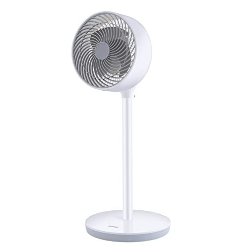 Simple Deluxe 7 inch Stand Fan, 3 Speeds & 3 Modes, 15 Hours Timer, 70° Oscillating Circulating Fan, with Remote Control, Air Circulation Fan for Room, Indoor,White von Simple Deluxe