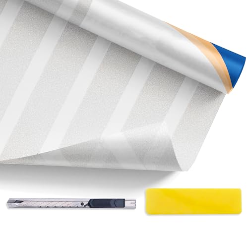Simple Fix Fensterfolie - Streifen 70 x 200 cm - Sichtschutzfolie Fenster Folie, Isolierfolie - Fensterfolie Blickdicht Selbsthaftend - Streifen Simple Fix Fensterfolie - Streifen 70 x 200 cm - Sichtschutzfolie Fenster Folie, Isolierfolie - Fensterfolie Blickdicht Selbsthaftend - Streifen von Simple Fix