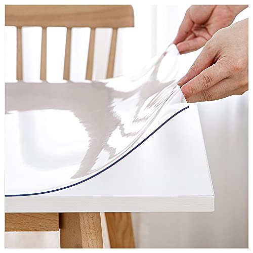 Simple Fix Tischdecke Transparent – Tischfolie Transparent – Durchsichtige PVC Tischschutz – 2mm – 90cm x 200cm von Simple Fix