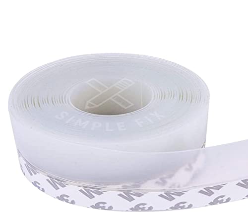 Simple Fix Zugluftstopper für Türen - 500 cm x 3.5 cm - Türdichtung - Zugstopper Haustür und Fenster, Windstopper - Tür Dichtungsband Selbstklebend und Isolierend - Transparent Simple Fix Zugluftstopper für Türen - 500 cm x 3.5 cm - Türdichtung - Zugstopper Haustür und Fenster, Windstopper - Tür Dichtungsband Selbstklebend und Isolierend - Transparent von Simple Fix