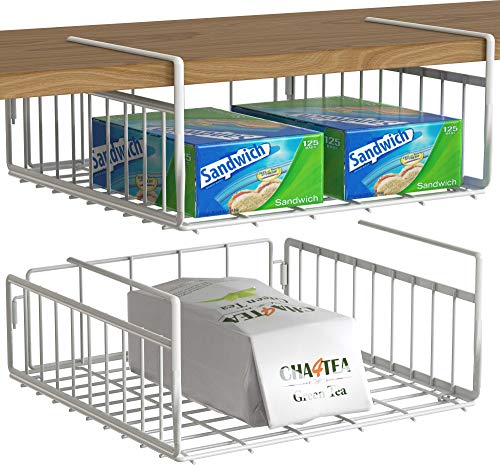 Simple Houseware 2er-Pack – Unterregalkorb, weiß von Simple Houseware