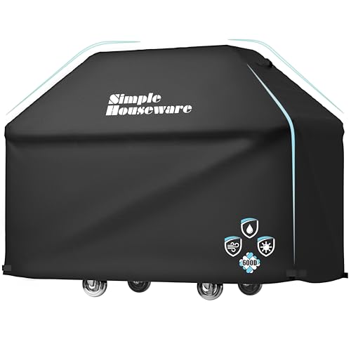 Simple Houseware 72-Zoll wasserdichte, robuste Gasgrill-Abdeckung, wetterbeständiges Polyester von Simple Houseware