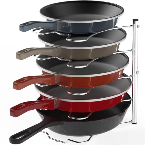 Simple Houseware Schrank, Speisekammer, Topf- und Pfannen-Organizer, Chrom von Simple Houseware