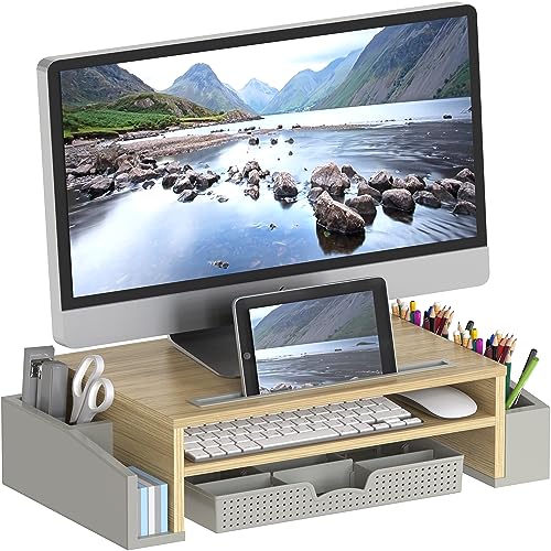 Simple Houseware Schreibtisch-Monitorständererhöhung mit Verstellbarer Organizer-Ablage Simple Houseware Schreibtisch-Monitorständererhöhung mit Verstellbarer Organizer-Ablage von Simple Houseware