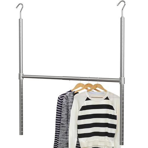 Simple Houseware verstellbare Kleiderstange, Chrom von Simple Houseware